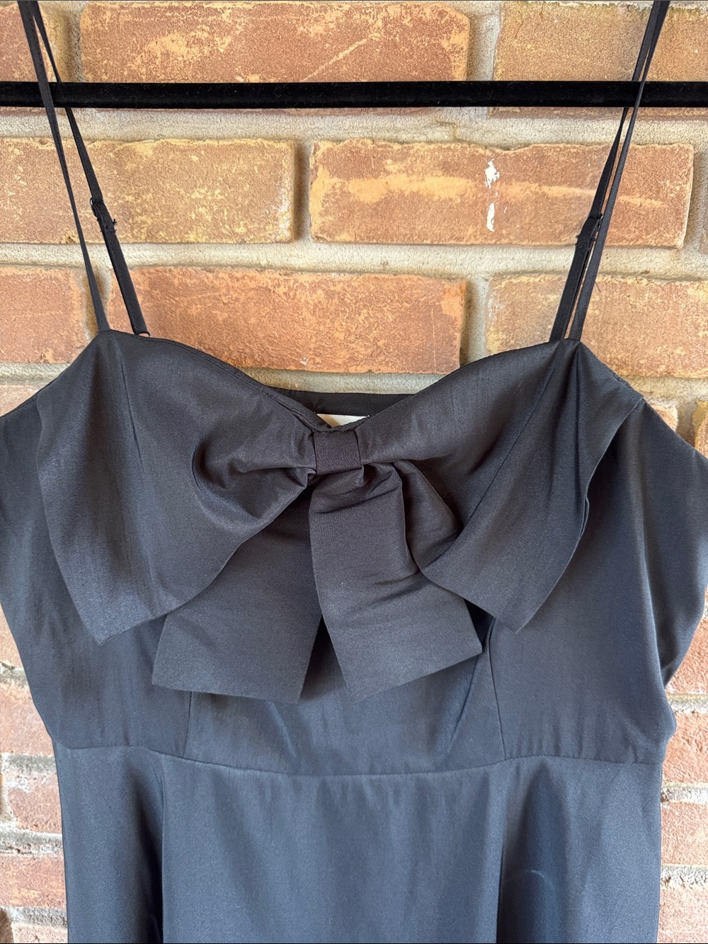 A New Day Women's Black Bow Spaghetti Strap Maxi Size 12 - Picture 2 of 6